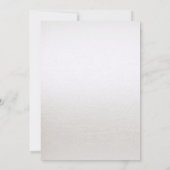 Waterverf Ivoor Blauw Bloemen Bruiloft Uitnodiging (Achterkant)