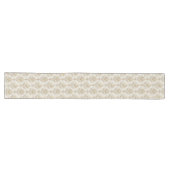 Waterverf Ivoor Damask Table Runner Elegant Decor Lange Tafelloper (Horizontaal)