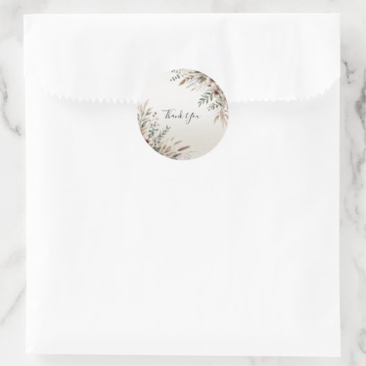 Waterverf ivoorblauwe bloemen sticker (Tas)