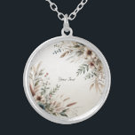 Waterverf Ivory Blue Flowers Ketting<br><div class="desc">Mooie Waterverf Ivory Blue Flowers Ketting</div>