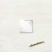 Waterverf Ivory Blue Flowers Post it Notes (Op bureau)