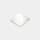 Waterverf Ivory Blue Flowers Post it Notes (Schuin)