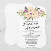 Waterverf Ivory Bouquet Anemones Kaart (Voorkant / Achterkant)