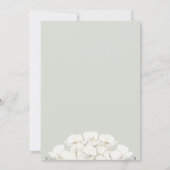 Waterverf Ivory Orchid Lijst Weddenschap Kaart (Achterkant)