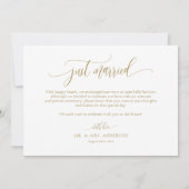 Waterverf Ivory Peony en Roos Gehuwd Aankondiging (Achterkant)