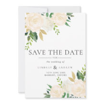 Waterverf Ivory Rozen Wedding