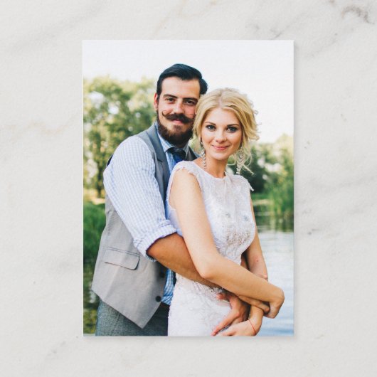 Waterverf Ivy Ferns Sage Foto Weddenschap QR RSVP Informatiekaartje (Achterkant)