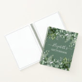 Waterverf Ivy Ferns Sage Green Sketchbook Notitieboek (Binnen)