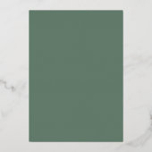 Waterverf Ivy Ferns Sage Green Wedding Gold Folie Uitnodiging (Achterkant)