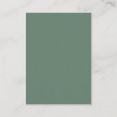 Waterverf Ivy Ferns Sage Green Wedding QR RSVP Informatiekaartje (Achterkant)