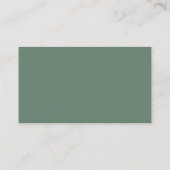 Waterverf Ivy Ferns Sage Green Wedding Registry Informatiekaartje (Achterkant)