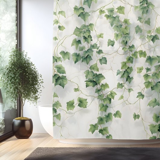 Waterverf Ivy League Elegance Douchegordijn