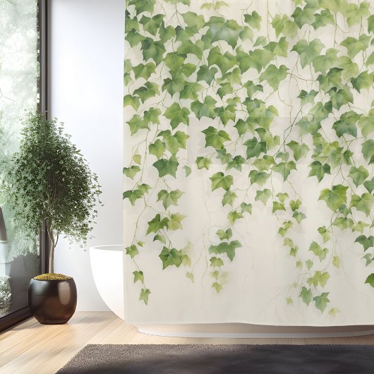 Waterverf Ivy League Elegance Douchegordijn