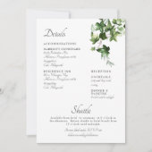 Waterverf Ivy Wedding Invitation Enclosure Kaart (Voorkant)