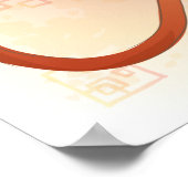 Waterverf Jaar van de aap, Ninja Poster (Hoek)