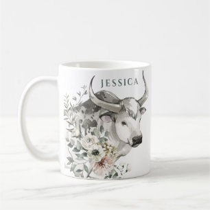 Waterverf Jaar van de Os Chinees nieuwjaar Koffiemok