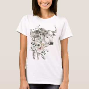 Waterverf Jaar van de Os   Chinees nieuwjaar T-shirt