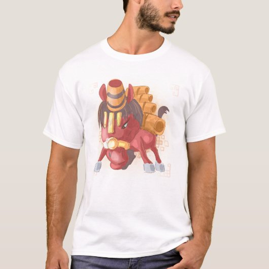 Waterverf jaar van de paarden, Samurai T-shirt (Voorkant)