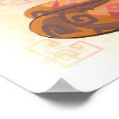 Waterverf jaar van de slang, Samurai Poster (Hoek)