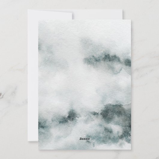 Waterverf jaar van de tijger | Chinees nieuwjaar Feestdagenkaart (Achterkant)