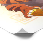 Waterverf jaar van de tijger, Samurai Poster (Hoek)