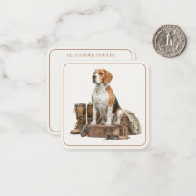 Waterverf Jachthond Hond in Vintage Stijl