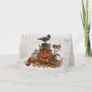 Waterverf Jack-O-Lanterns Kaart
