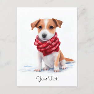 Waterverf Jack Russell Terrier Puppy Dog Briefkaart