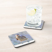 Waterverf Jackdaw Bier Onderzetter (Rechterzijde)