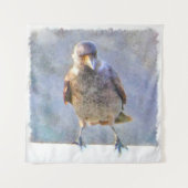 Waterverf Jackdaw Wandkleed (Voorkant (horizontaal))
