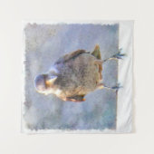 Waterverf Jackdaw Wandkleed (Voorkant)