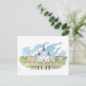 Waterverf Jackson Square Briefkaart (Staand voorkant)