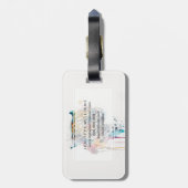 Waterverf Jaguar Bagagelabel (Achterkant verticaal)