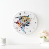 Waterverf Jaguar Grote Klok (Huis)