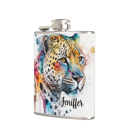 Waterverf Jaguar Heupfles (Links)