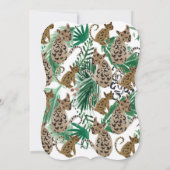 Waterverf Jaguar Oerwoud Safari Cheetah Cat Kaart (Achterkant)