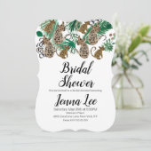 Waterverf Jaguar Oerwoud Safari Cheetah Cat Kaart (Staand voorkant)