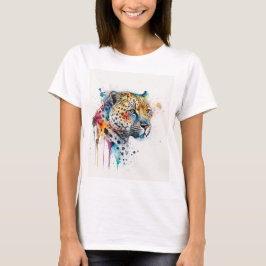 Waterverf Jaguar T-shirt