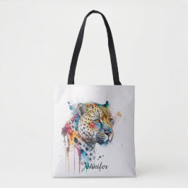 Waterverf Jaguar Tote Bag