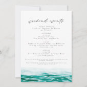 Waterverf Jamaica Skyline Tropical Beach Island Kaart (Achterkant)