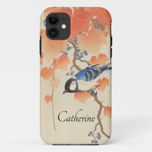 Waterverf Japans afdrukken met vogel Case-Mate iPhone Case