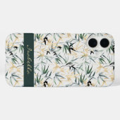 Waterverf Japans Groen Goud Bamboe Patroon Case-Mate iPhone Case (Achterkant (horizontaal))