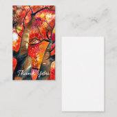 Waterverf Japanse mazelboomkunst Notitiekaartje (Voorkant / Achterkant)