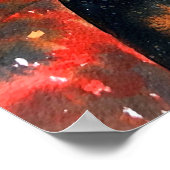 Waterverf Japanse mazelboomkunst Poster (Hoek)