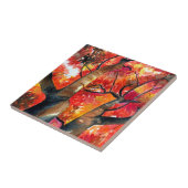 Waterverf Japanse mazelboomkunst Tegeltje (Zijkant)