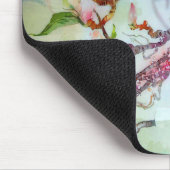 Waterverf Japanse orchideeën Witte roze Floral Muismat (Hoek)