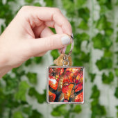 Waterverf Japanse paardenboom Sleutelhanger (Hand)