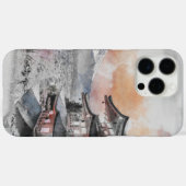 Waterverf Japanse Pagode & Fuji Case-Mate iPhone Case (Achterkant (horizontaal))