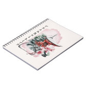 Waterverf Japanse Temple Sakura Blossom Notitieboek (Linkerzijde)