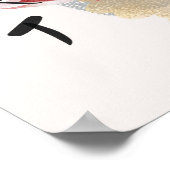 Waterverf Japanse Vrouw Umbrella Lotus Fine Art Poster (Hoek)